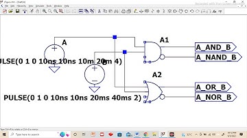 Digital Logic gates Verification| AND NAND OR NOR| LT spice