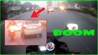 BIKER SMASH CAR MIRROR | INDIAN ROAD RAGE | CAR vs MOTORCYCLE