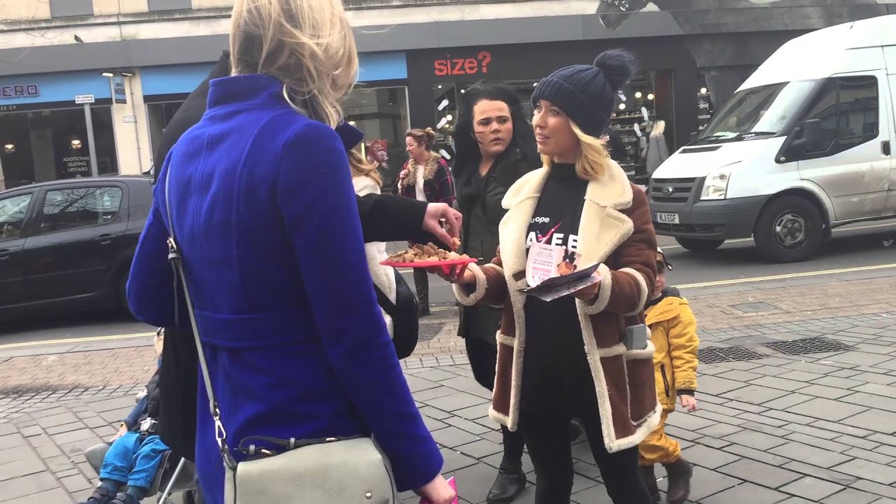 Leave.EU on the streets raising awareness for The Great British Fudge off and the Leave.EU campaign