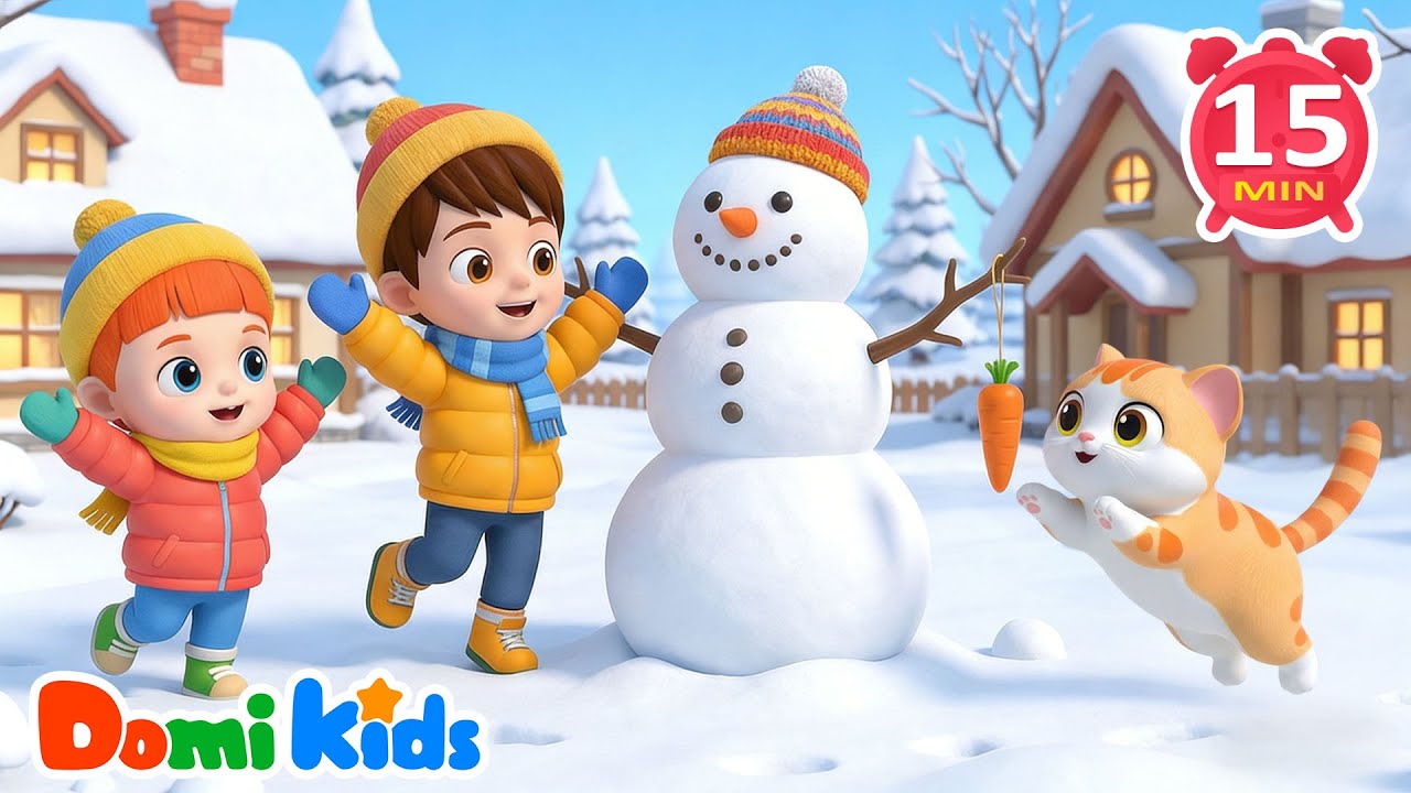 Jolly Sing-Along Snowy Winter Party❄️ | Kids Songs & Nursery Rhymes | Domi Kids