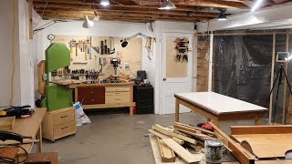 Setting up my workshop area in the basement of the house. Because it