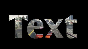 How to make a transparent video text effect on android