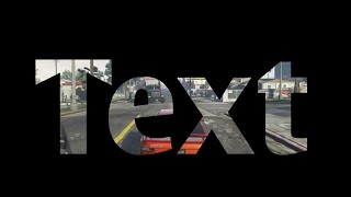 How to make a transparent video text effect on android