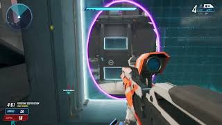 Getting sniped then hitting a No-Scope in Splitgate🤯#shorts