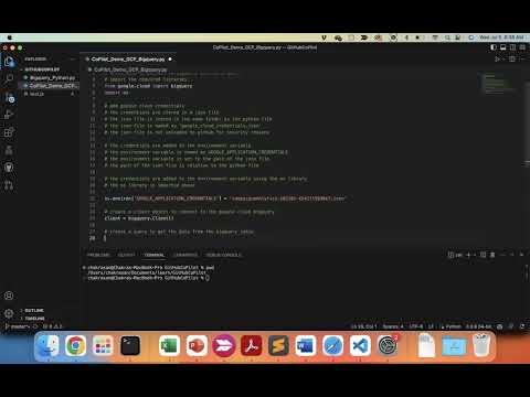 Github Copilot Google Bigquery Demo