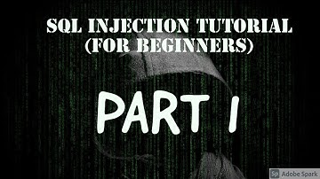 SQL Injection Tutorial - Part 1(For Absolute Beginners)