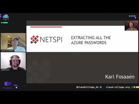 Extracting all the Azure Passwords - Karl Fosaaen (DEF CON 29 - Cloud Village)