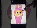 Drawing Labubu on procreate| Easy #art #drawing