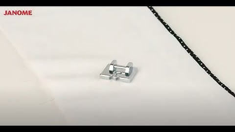 Using The Janome Piping Foot (Narrow)