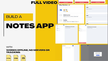 Build a Notes App with File System Access API | HTML , CSS and  JavaScript  Project