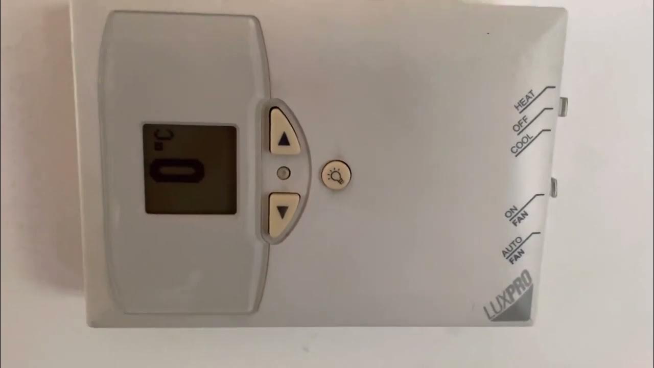 LuxPro Thermostat - YouTube