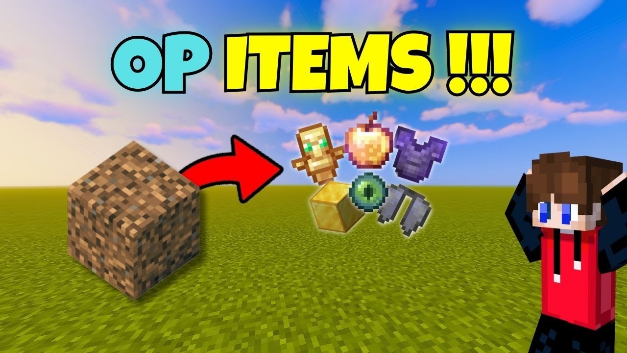 Minecraft, But Dirt Gives You Op Items | Skyler - YouTube