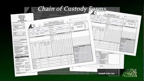 Anatek Labs Chain of Custody
