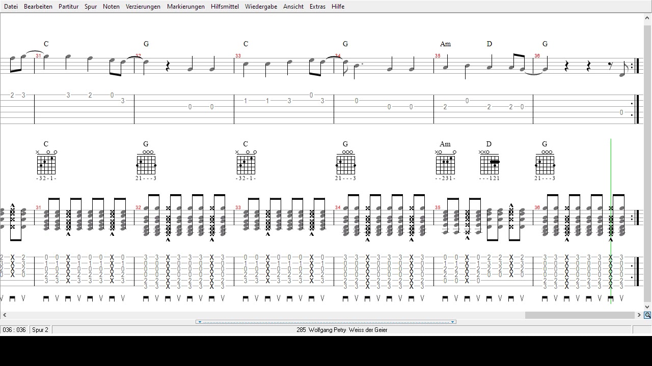 Wolfgang Petry -   Weiss der Geier   - Tabs