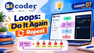 Loops: do it again - Repeat | Learn with Blocks #7 | B4Coder