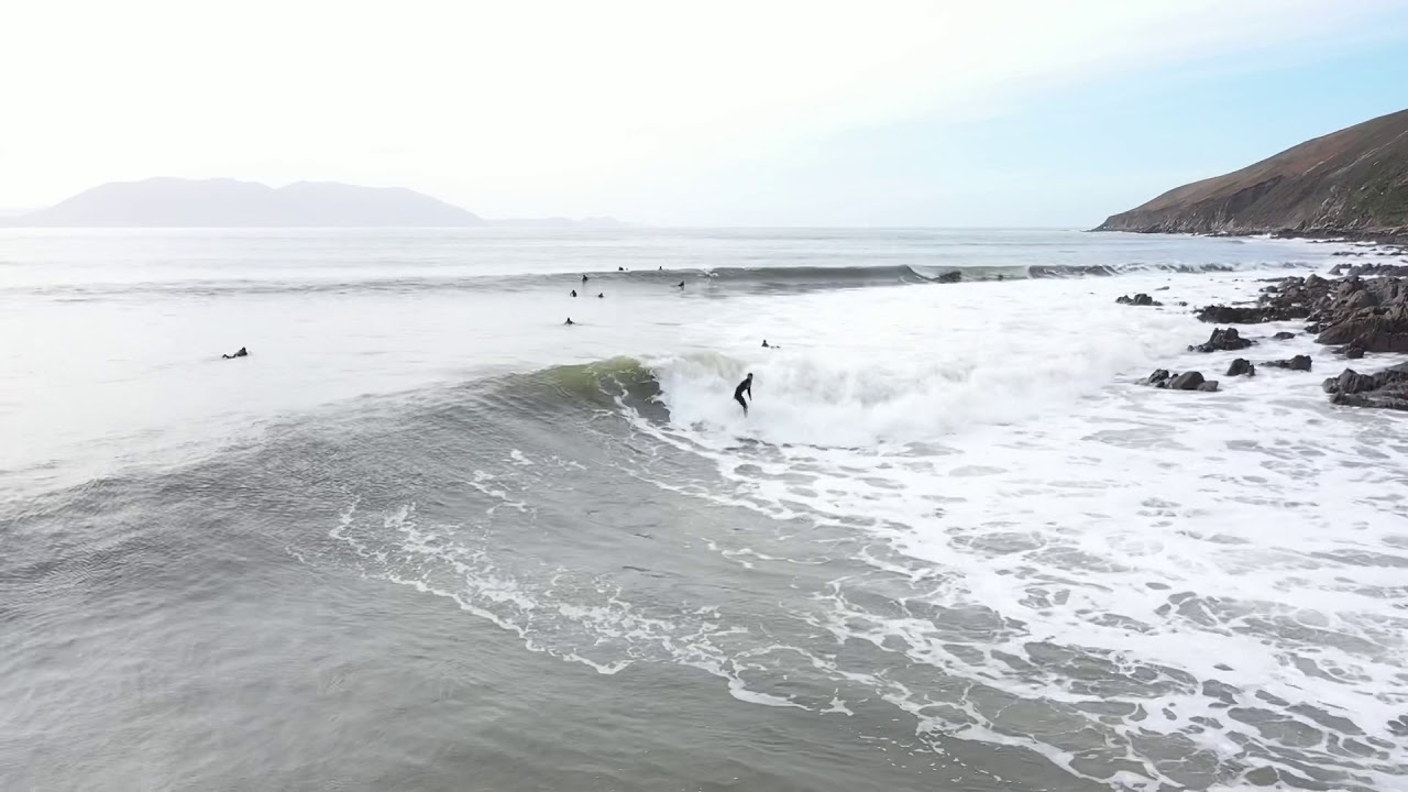 Surfing in Kerry, Ireland (Drone video) YouTube