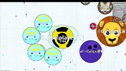 Epic Agar.io Teaming // With A Random Player.