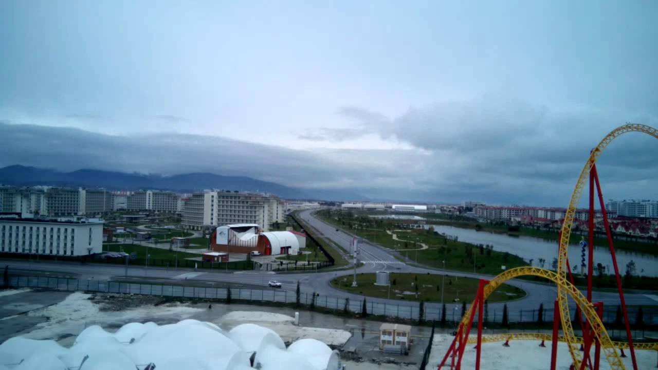 Сочи-Парк. Американские горки "Дракон". - YouTube