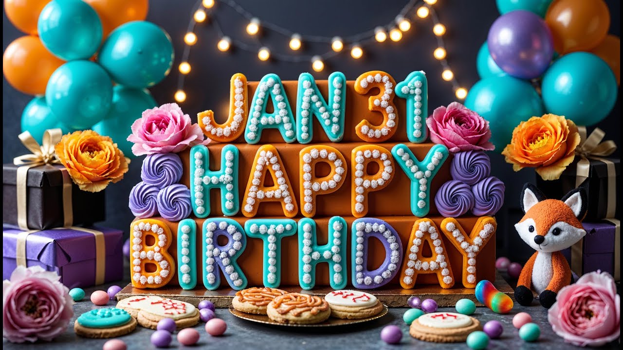 31 января 🎊 Завершаем месяц обратным отсчетом до дня рождения 🎂