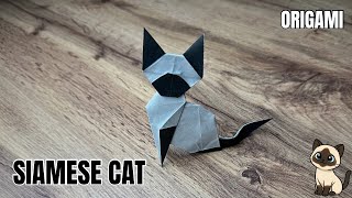 Origami Siamese Cat Tutorial How To Make Origami Cat Step By Step Easy Siamese Cat From Paper