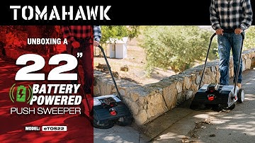 Unboxing and Assembly of a 22" Battery-Powered Sweeper - eTOS22