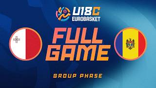 Group Phase | Malta v Moldova | Full Basketball Game | FIBA U18 EuroBasket 2026 Division C