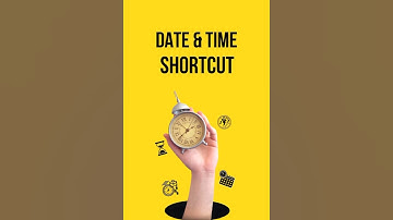 How to insert Date & Time in MS Excel. #keyboardshortcuts #shortcut