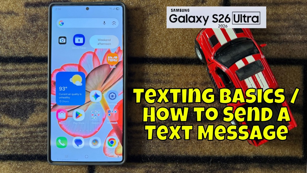 Texting Basics / How to Send a Text Message Samsung Galaxy S26 Ultra ...
