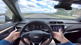 2021 Chevy Trailblazer 1.3L ACTIV AWD Highway POV Drive \& Driver Assistance Test