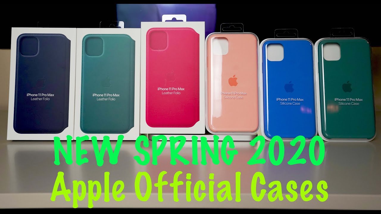 NEW 2020 Spring Official Apple Cases for iPhone 11 Pro / Silicone Case &  Leather Folio