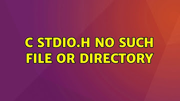 Ubuntu: C stdio.h no such file or directory (2 Solutions!!)