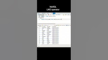 How to use MySQL LIKE operator #mysql #sql #coding #trending #webdevelopment #database #shortvideo