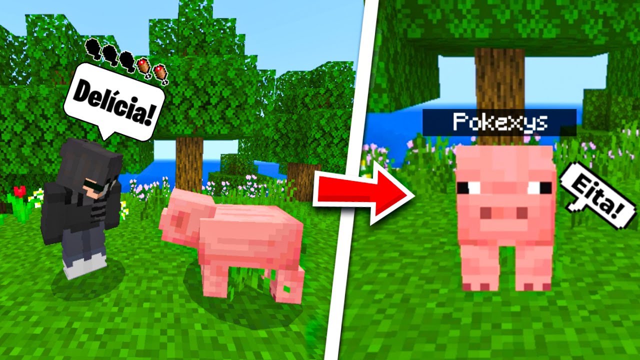 Minecraft mas a gente COME mobs