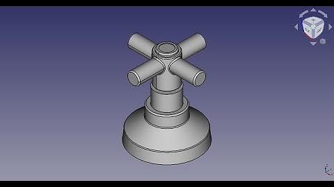 FreeCAD - Water Valve - Registro de Água