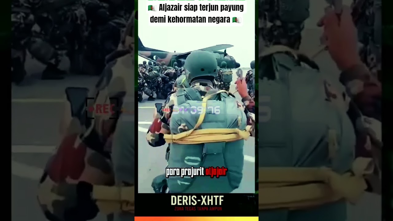 Detik-Detik Pasukan Elit Aljazair Siap Terjun Demi Kehormatan #PasukanElit #TerjunPayung #Aljazair