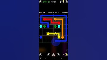 How To Solve Flow Free Bridges Classic Pack Level 21 8x8 Board Walk Through Solution Walkthrough