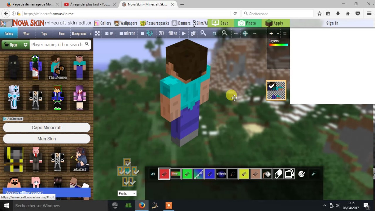 Tuto Minecraft Comment Avoir Un Skin Gratuit Sur Minecraft Cracke Youtube