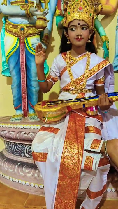 how to makeup Saraswati Devi ll சரஸ்வதி தேவி