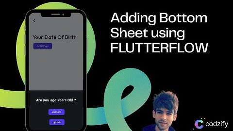 How to add a Bottom Sheet & Date Picker in FlutterFlow? | FlutterFlow Tutorial