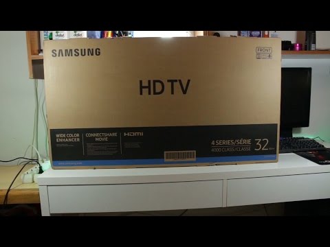 unboxing Samsung UE32J4000 32" LED