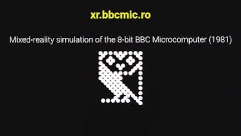 A web XR/VR experience of the BBC Micro and some top games!