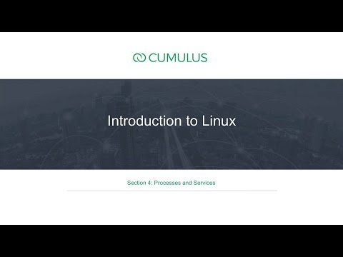 Intro to Linux Section 4: Processes and Services