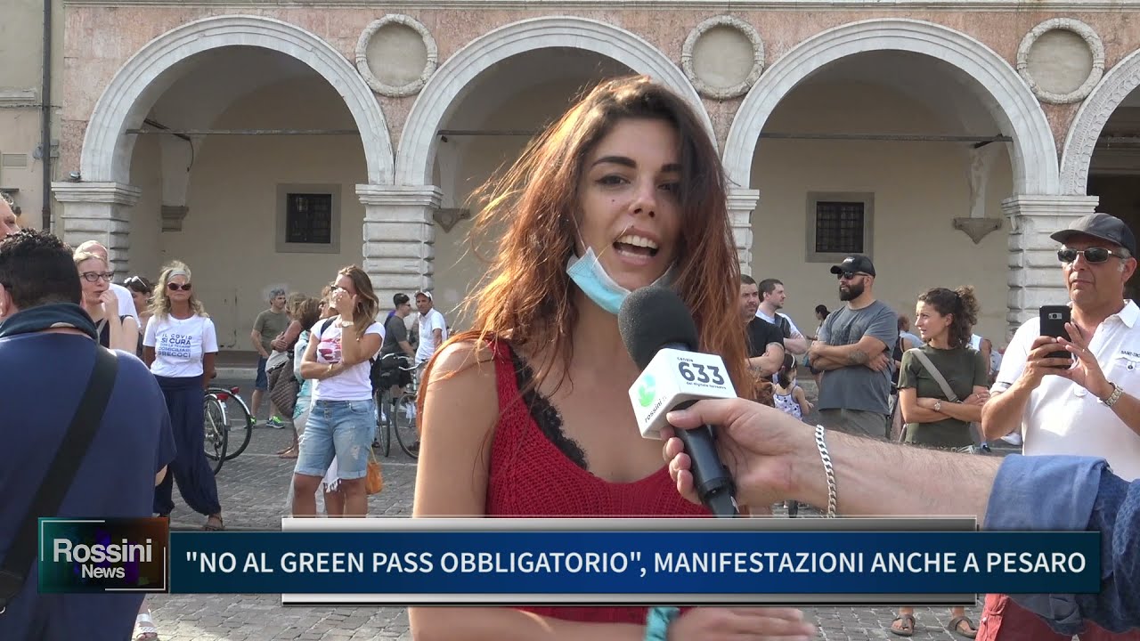 NO AL GREEN PASS OBBLIGATORIO, MANIFESTAZIONI ANCHE A PESARO