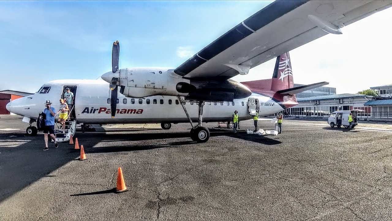 REAL OLDIE! Air Panama Fokker 50 Bocas del Toro Panama City