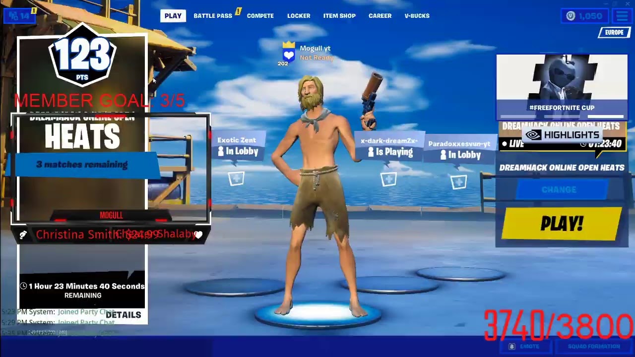 Fortnite Solo Dreamhack Online Open LIVE