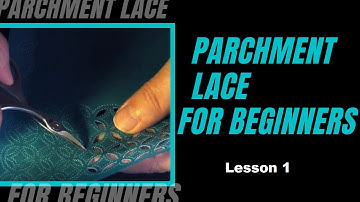 Parchment lace for beginners. Lesson 1. ,,The secrets of Parchment craft