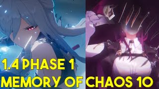 Double Mommy Team Memory Of Chaos 10 - 1.4 Phase 1 Honkai Star Rail