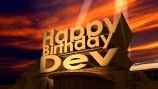 Happy Birthday Dev