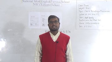 Class: Four, Subject: BGS (Lecture- 04), Topic: Ch-4, Reading+Discussion