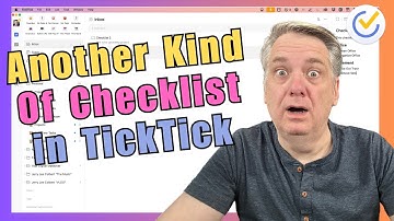 Another way YOU Can ADD a CHECKLIST in TICKTICK
